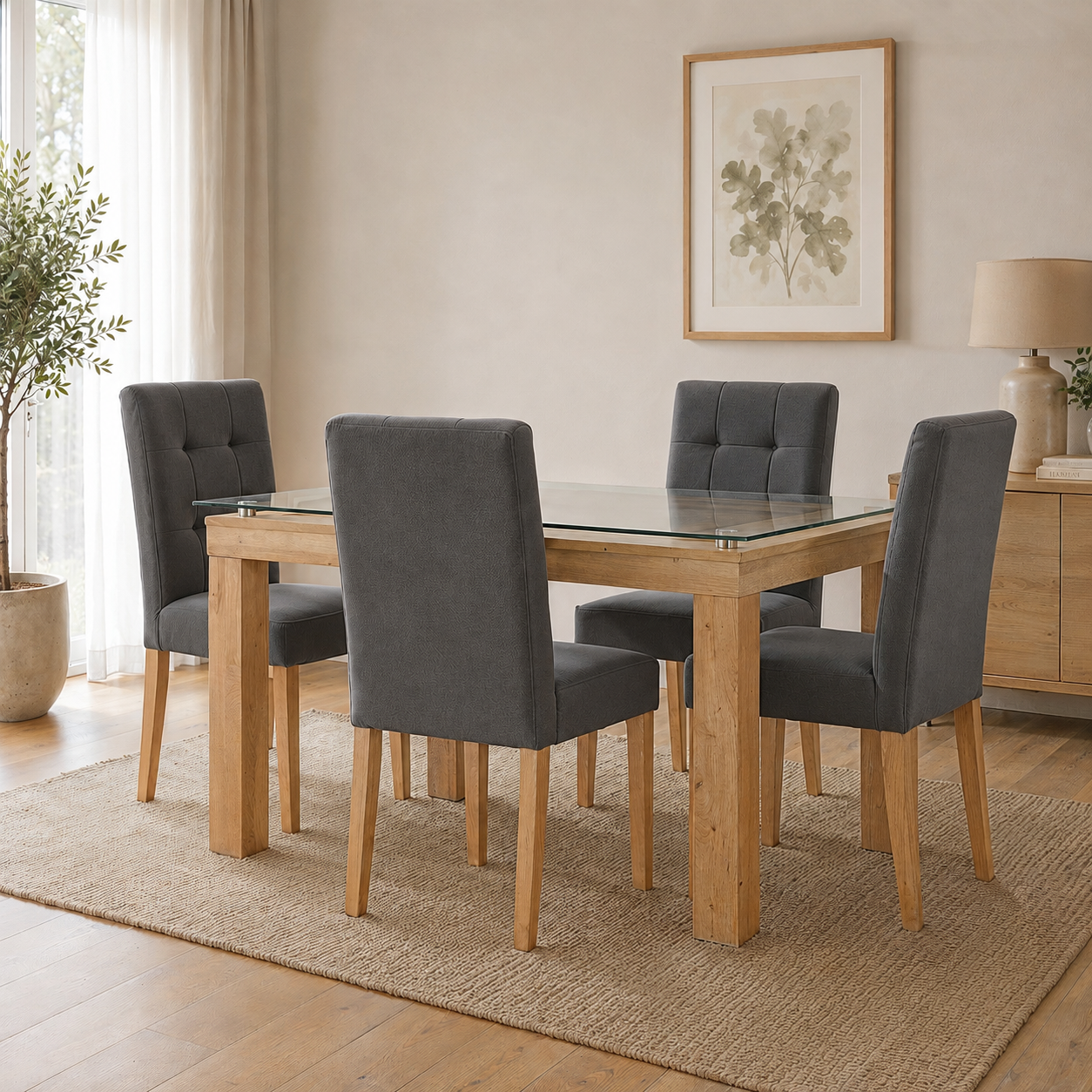 Comedor Candelaria, 4 Sillas Noruega