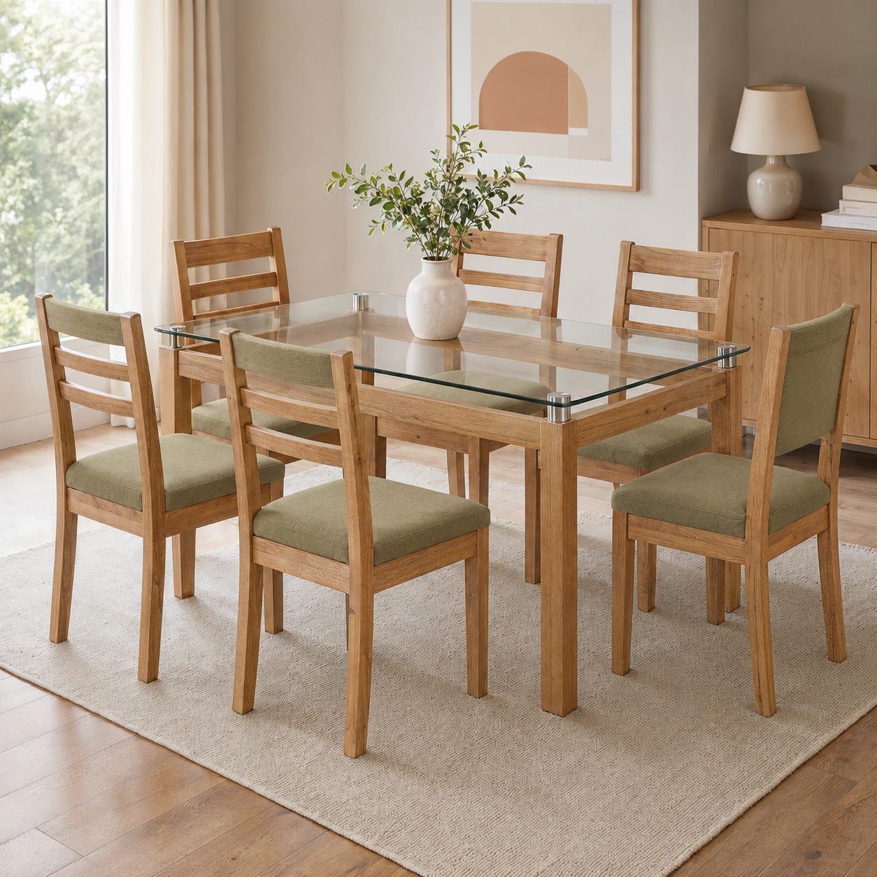 Comedor Marruecos, 6 Sillas Milan