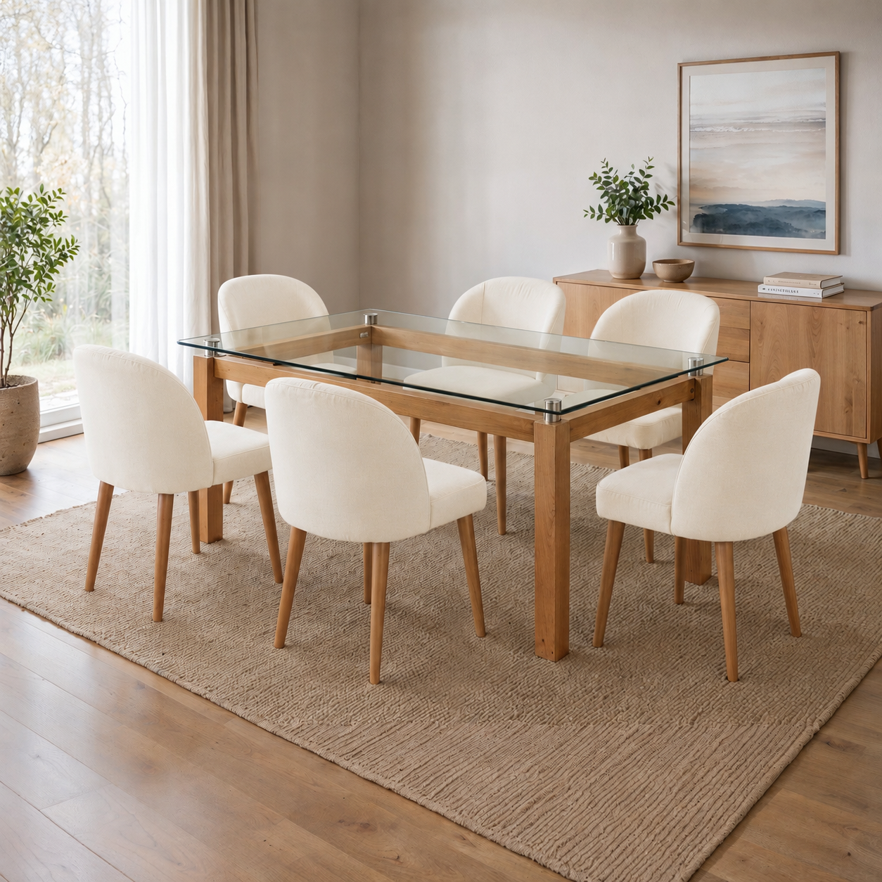 Comedor Marruecos, 6 Sillas Onix