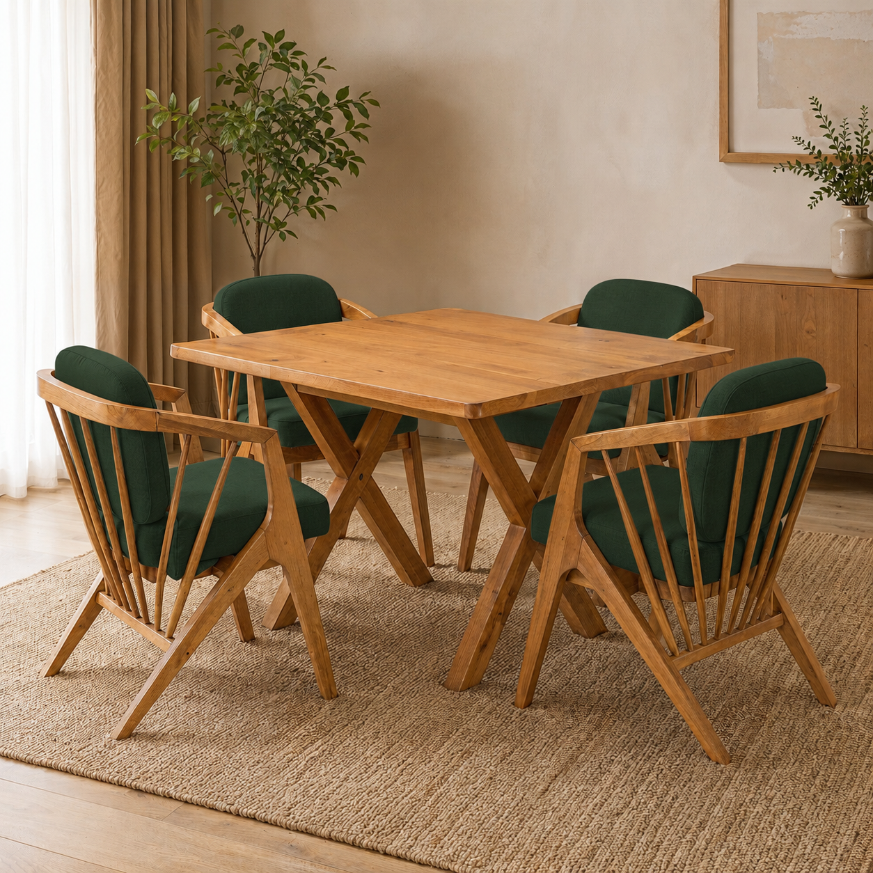 Comedor Mérida, 4 Sillas Niza
