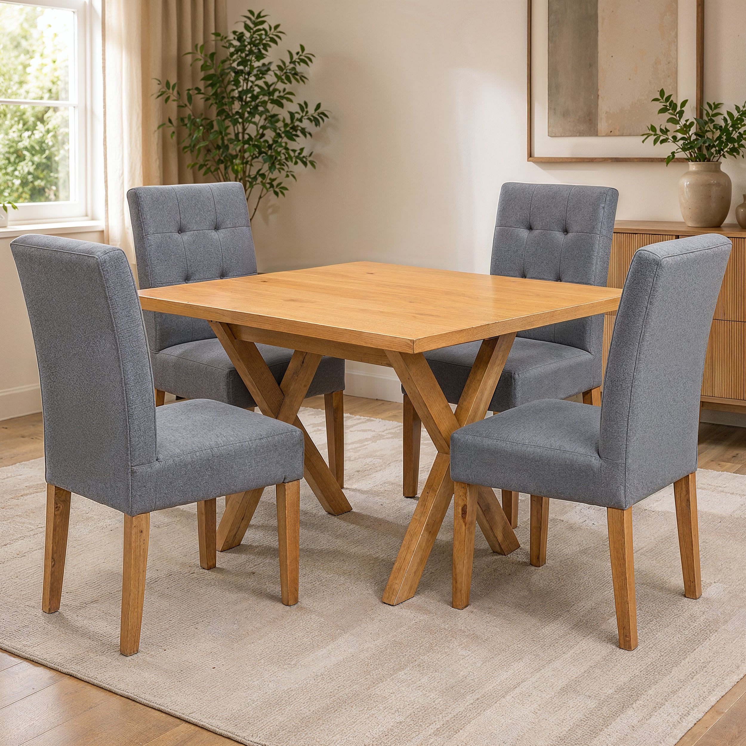 Comedor Mérida, 4 Sillas Noruega