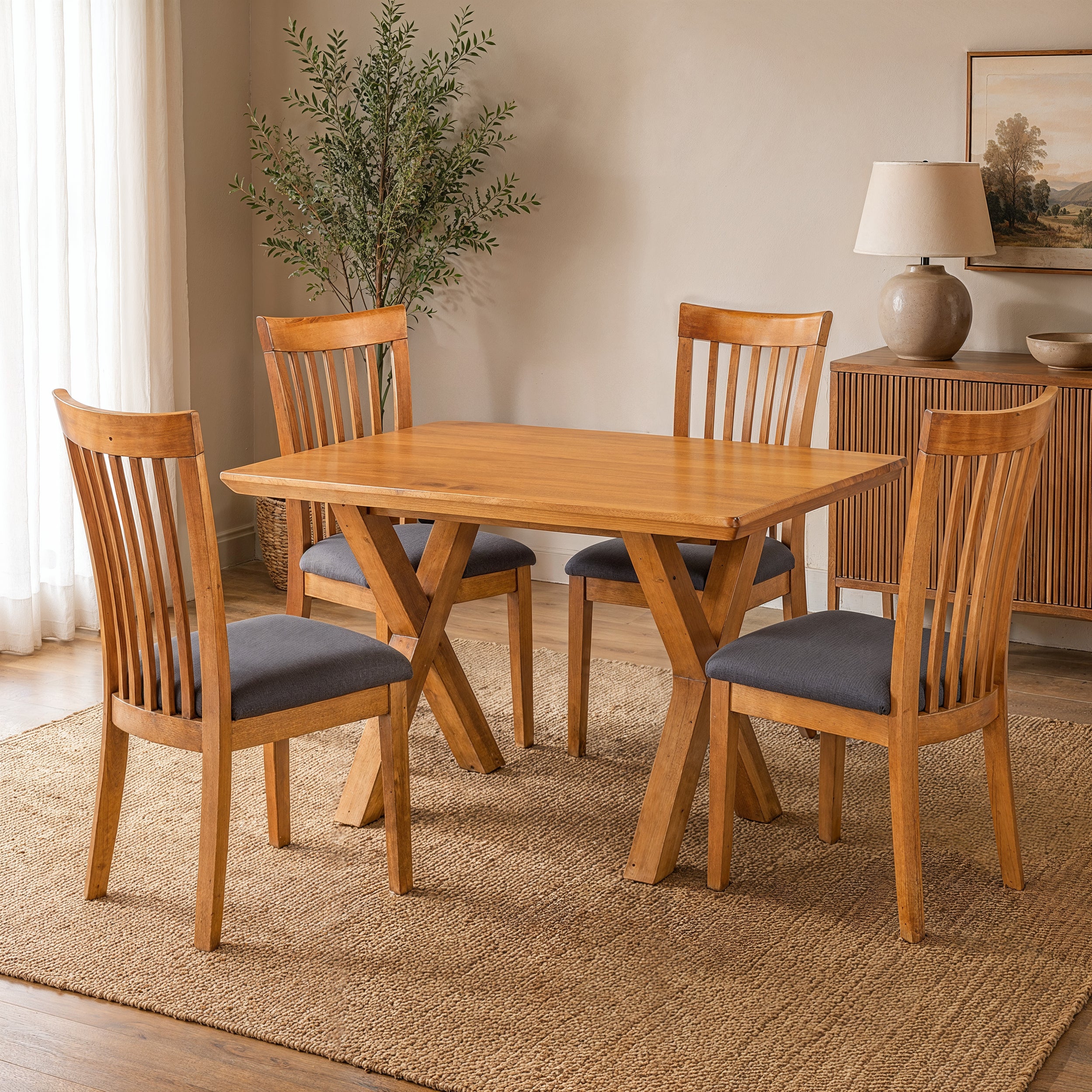 Comedor Mérida, 4 Sillas Sahara