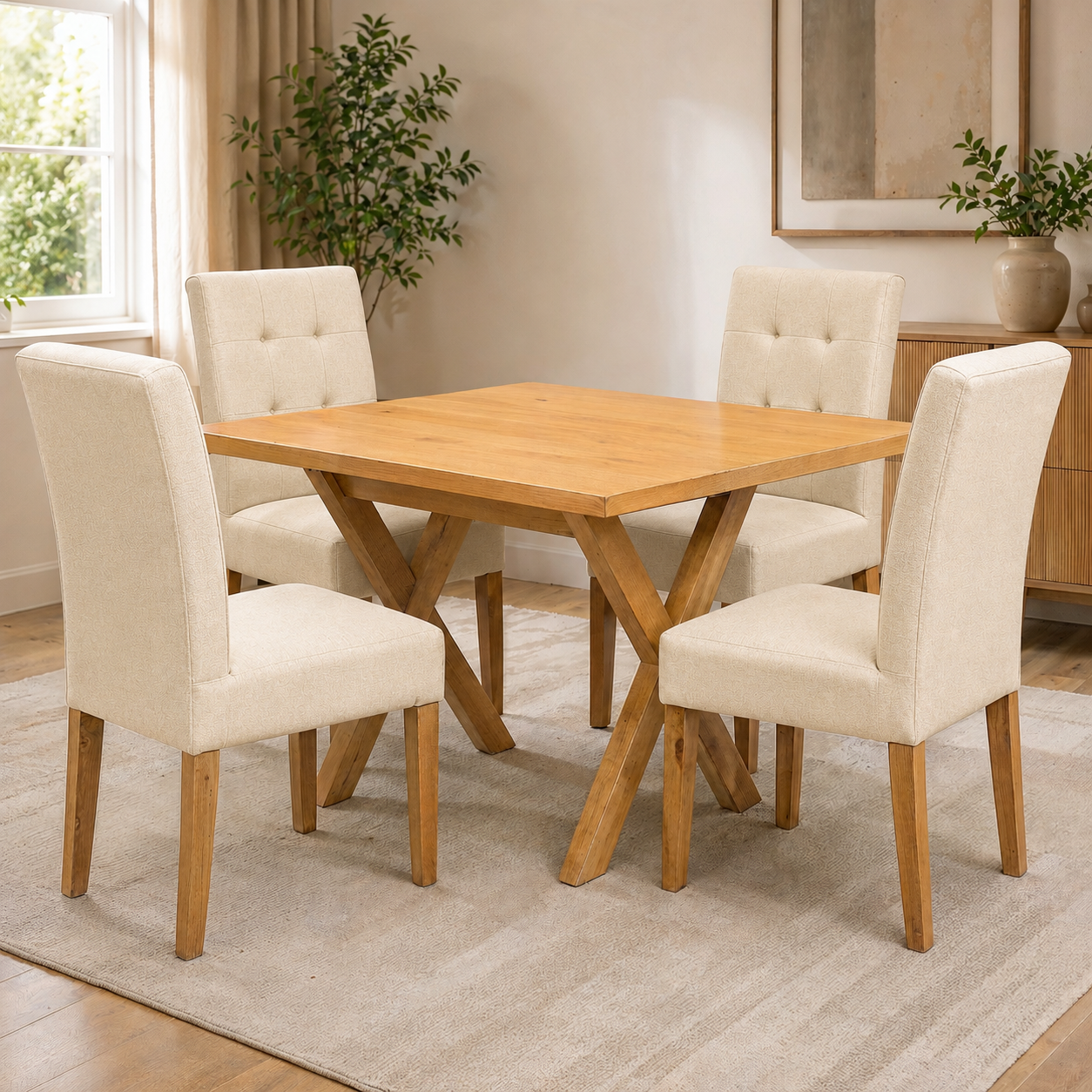 Comedor Mérida, 4 Sillas Noruega